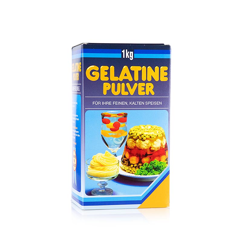 Gelatinepulver, hvid, 160 Bloom, 1 kg