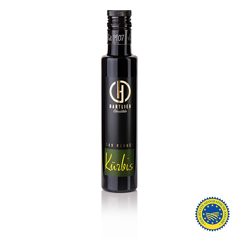 Græskarkerneolie fra Steiermark BGB, 100 % ren, Hartlieb, 250 ml