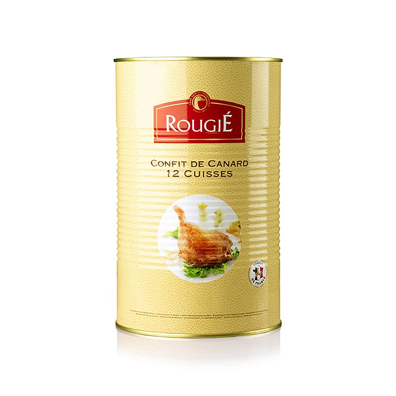 Andelår confit, 12 lår, Rougie, 3,825 kg