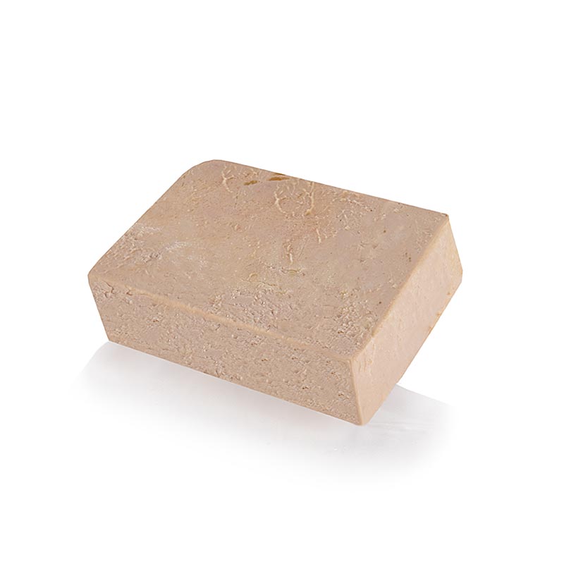 Gåsefoie gras blok, med stykker, foie gras, trapez, halvkonserveret, rougié, 500 g