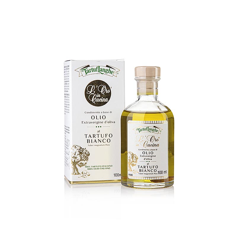 Tartuflanghe ekstra jomfruolivenolie L´Oro in Cucina med hvid trøffel og aroma 100 ml