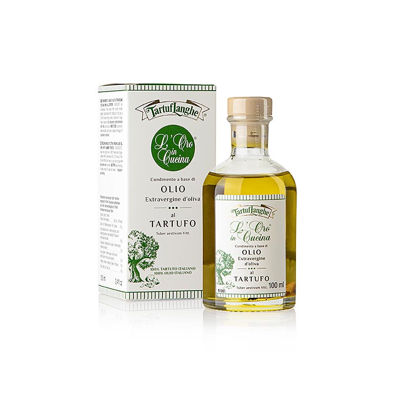 Ekstra jomfruolivenolie med sommertrøfler og aroma (trøffelolie), Tartuflanghe, 100 ml