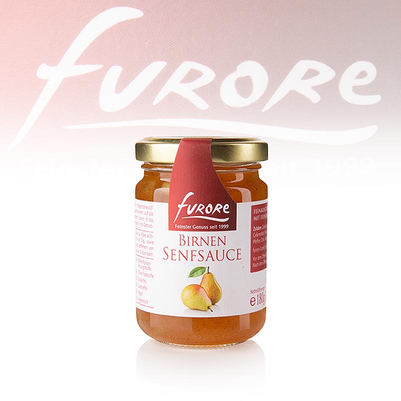 Furore - Pære- og sennepssauce, med stykker, 130 ml