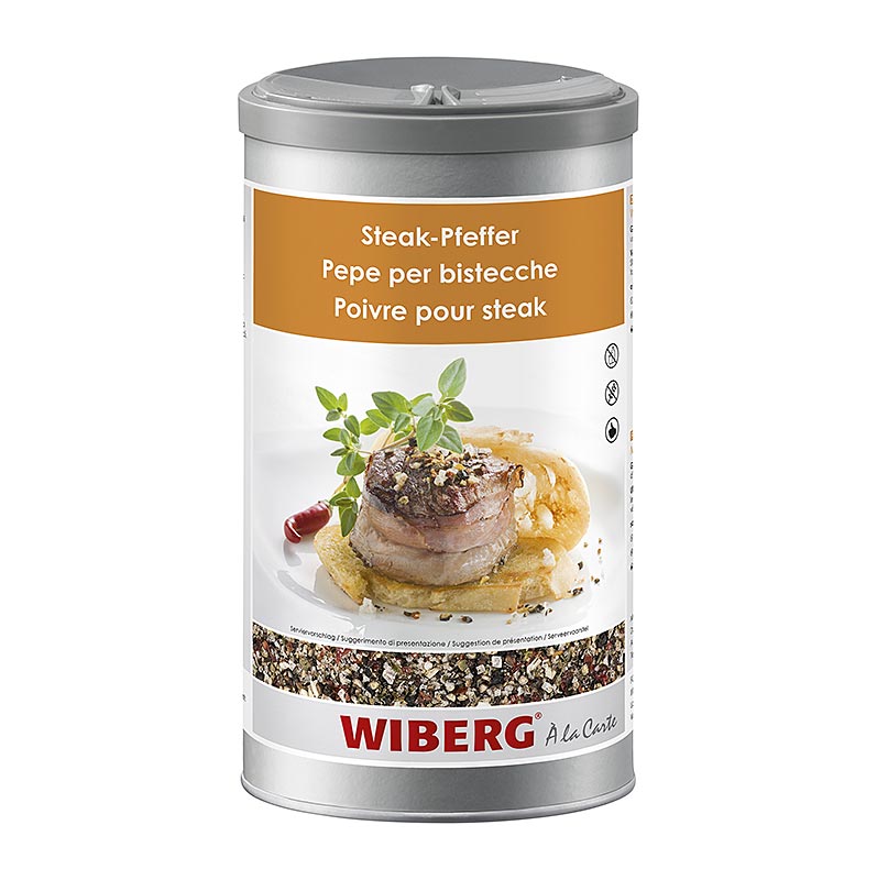Wiberg bøfpeber, krydderiblanding, grov, 650 g
