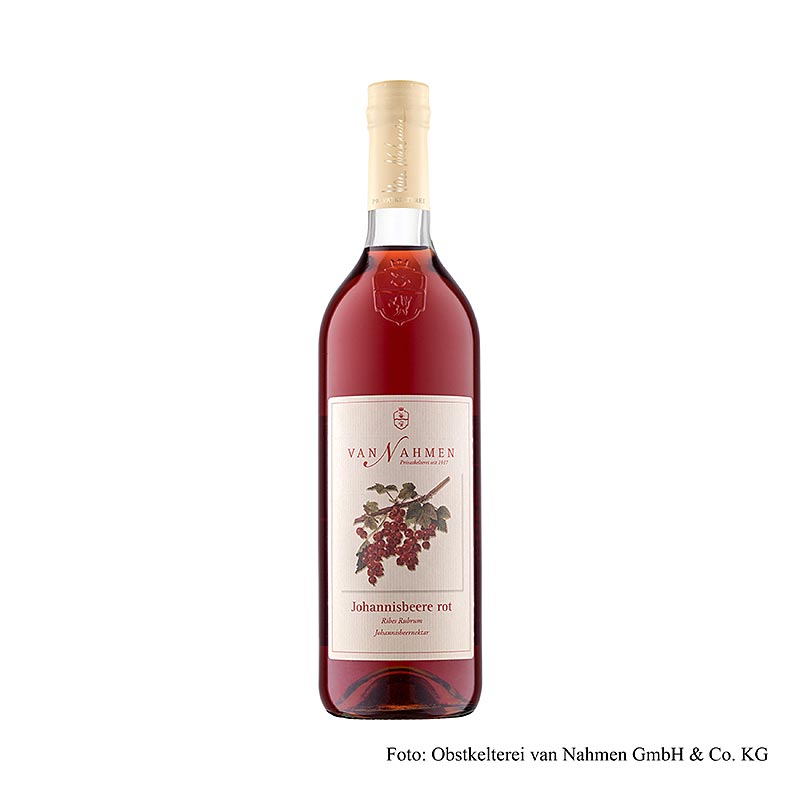 Van Nahmen - Rødbærnektar, 35% direkte saft, 750 ml