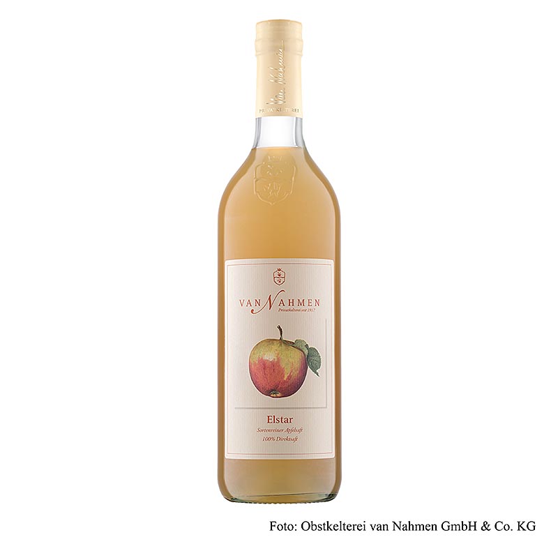 Elstar æblejuice, 100 % direkte juice, van Nahmen, økologisk, 750 ml