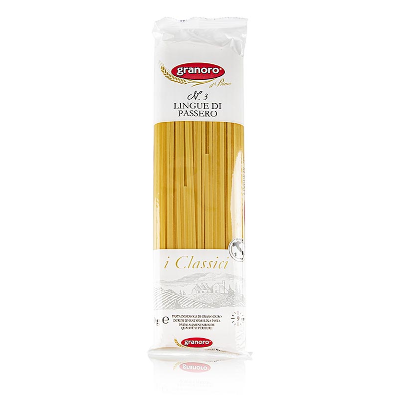 Granoro Lingue di Passero, tagliatelle, 3 mm, nr. 3, 12 kg, 24 x 500 g