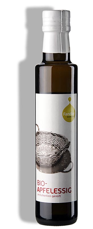 Æbleeddike, fra spredte frugttræer, modnet på egetræsfade, 5 % syre, Fandler, økologisk, 250 ml