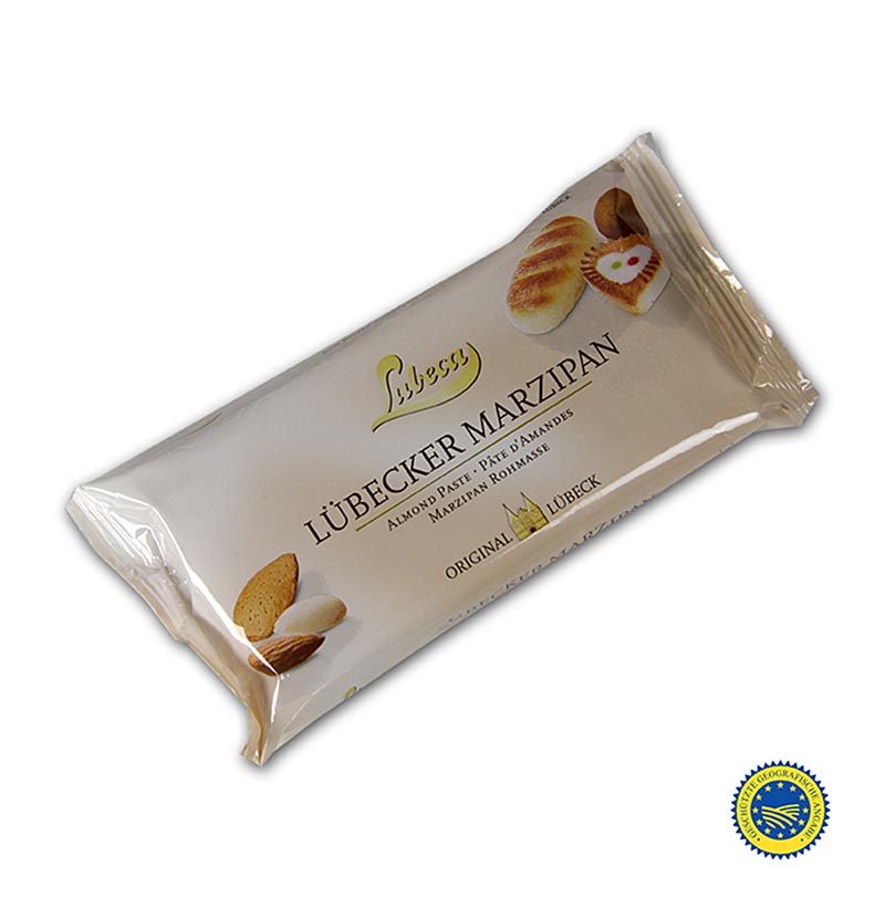 Rå marcipan BGB, MO MM, 52% middelhavsmandler, Lubeca, 200 g