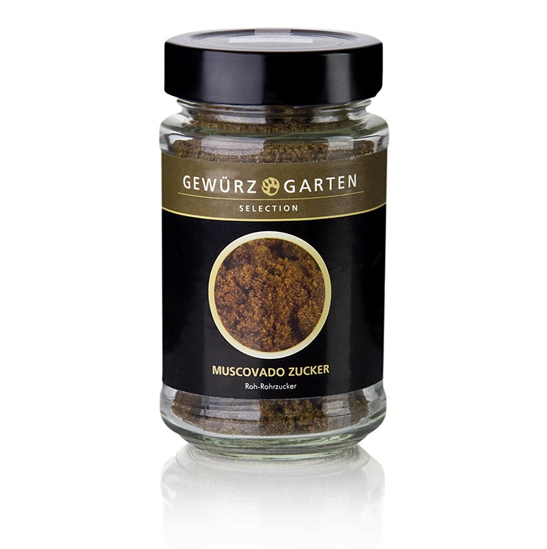 Gewürzgarten Muscovado-sukker, rårørsukker med karamel- og maltsmag, 160 g