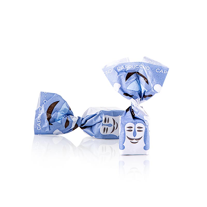 Tartuflanghe Mini trøffelpraliner - Dolce d´Alba, cappuccino/kakaobønner, ca. 7 g, lyseblå, 1 kg