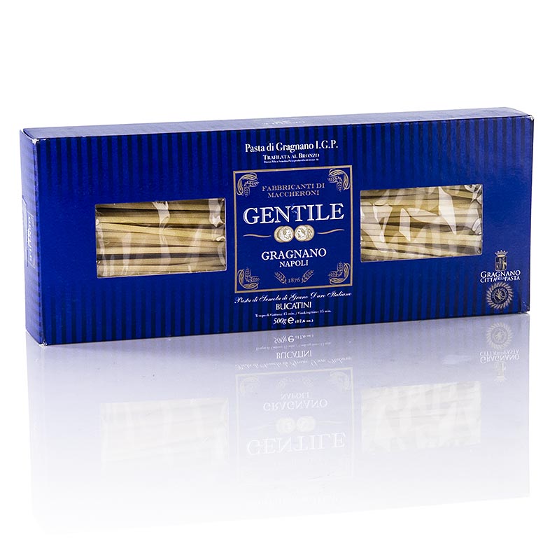Pastificio Gentile Gragnano IGP - Bucatini, bronzetrukket, 500 g