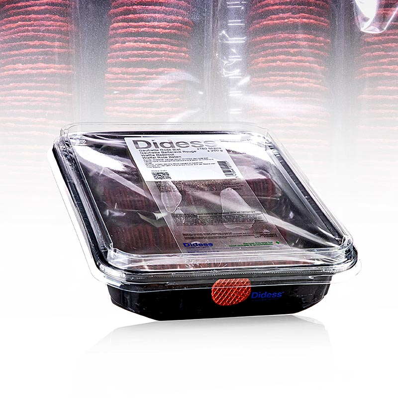 Dekorativ vaffel - rødbede, 250 g, 180 stk.