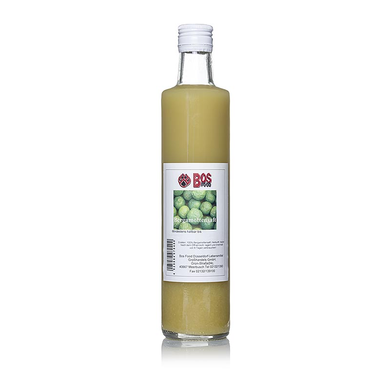 BOS FOOD Bergamotjuice, naturlig & usødet, 500 ml