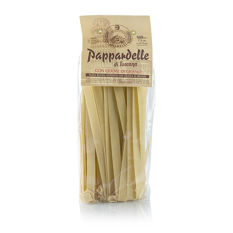 Morelli 1860 Pappardelle, Germe di Grano, med hvedekim, 500 g