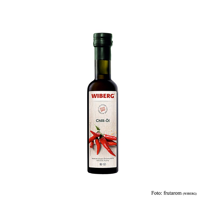 Wiberg chiliolie, ekstra jomfruolivenolie 99 % med chilismag, 250 ml