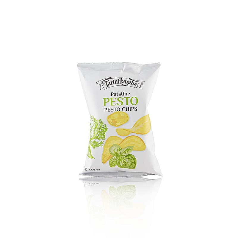 Tartuflanghe Pestochips, kartoffelchips med pestosmag, 45 g