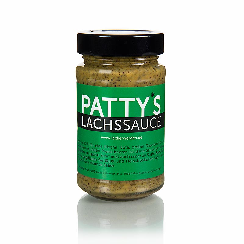 Patty's laksesauce, honning-sennepssauce med dild, 225 ml