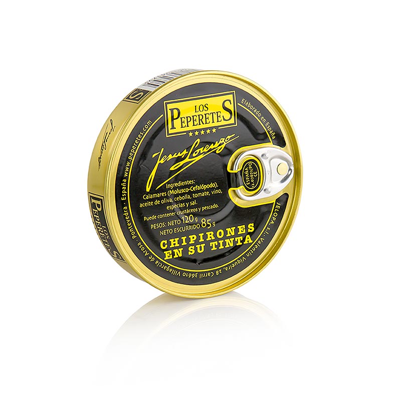 Blæksprutte, i blæk - Chipirones en su tinta, Los Peperetes, 120 g