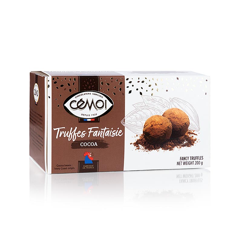Trøffelkonfekt - praliner, Cemoi, Frankrig, 200 g