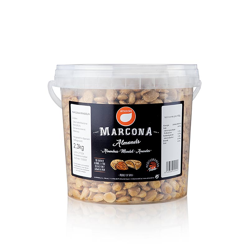 Marcona mandler, afskallede, saltede, 2,3 kg