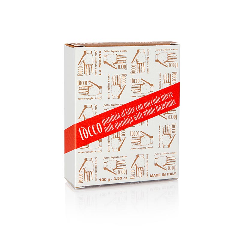 TOCCO - Gianduja-mælkechokolade med hasselnødder fra Piemonte, La Molina, 100 g