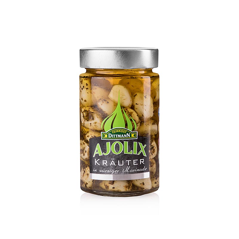 Ajolix urter, hvidløg i urtemarinade, Dittmann, 230 g
