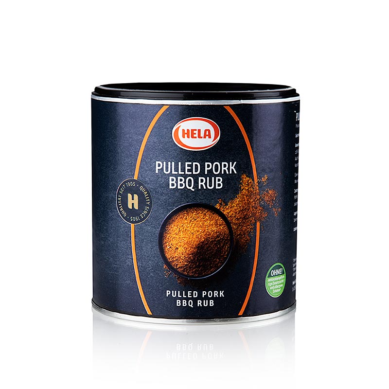 HELA Rub Pulled Pork BBQ-krydderiblanding, varm - røget, 400 g