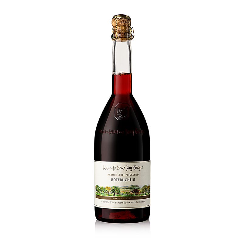 Jörg Geiger alkoholfri mousserende "red fruity", 750 ml