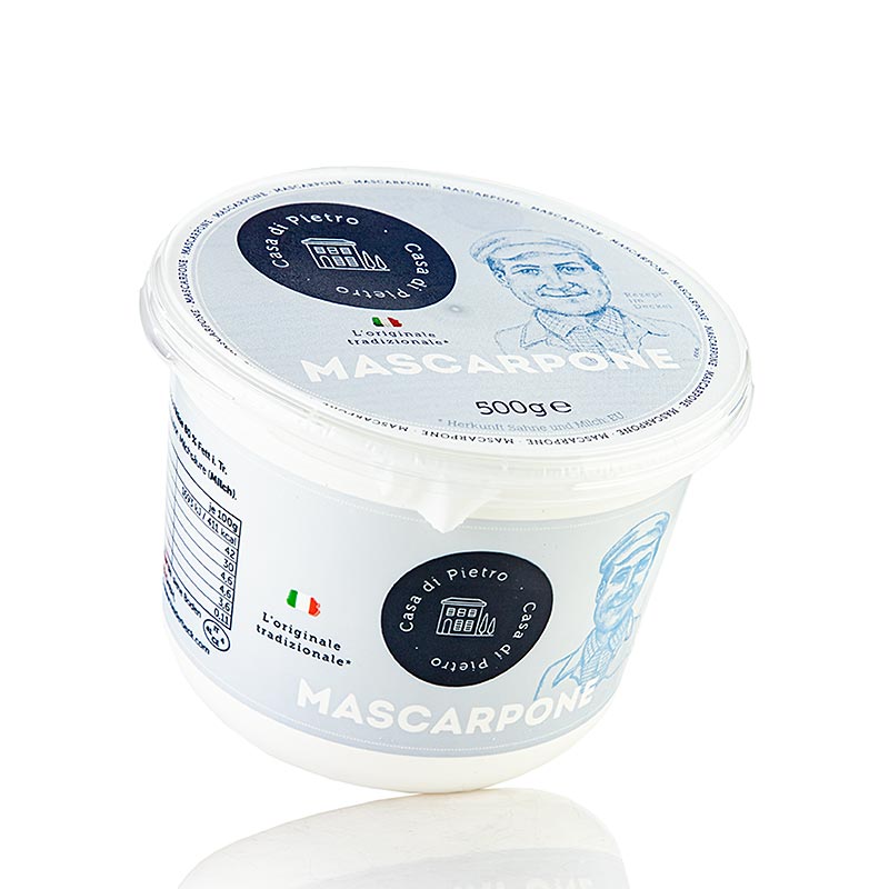 Mascarpone flødeost, 80 % fedt i tørstoffet, Casa di Pietro, 500 g