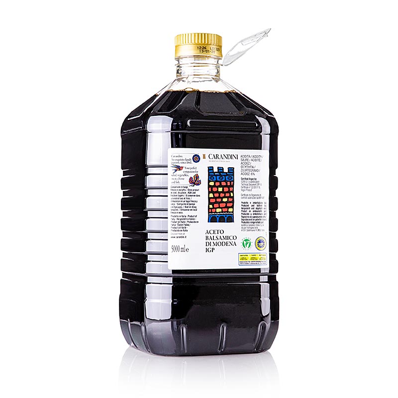 Carandini Aceto Balsamico Modena BGB, 6 måneder, "Classico" (farverigt slot, tidligere Ducale), 5 l