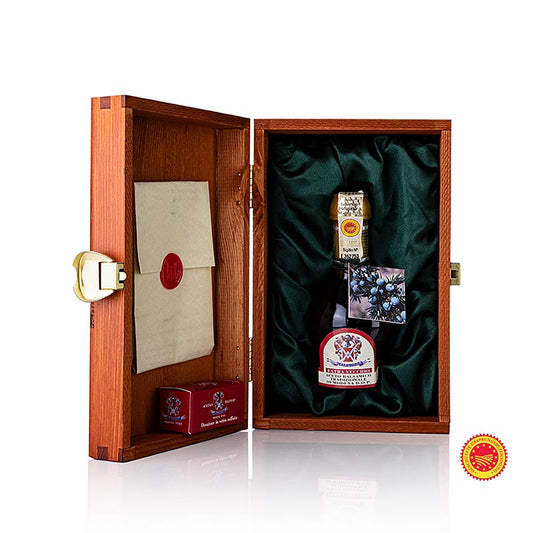 Aceto Balsamico Tradizionale DOP/g.U., Riserva Ginepro, 80 Jahre, Malpighi, 100 ml