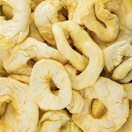 Æbleringe, tørrede, svovlbehandlede, 1 kg