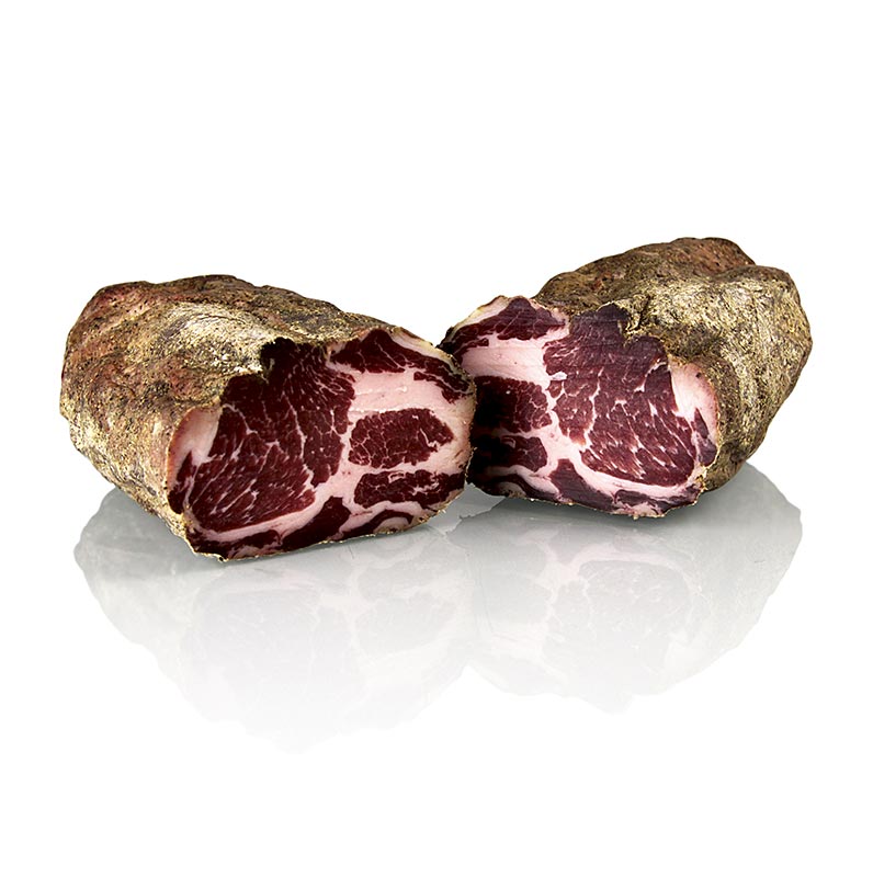 Capocollo - lufttørret svinenakke, Montalcino Salumi, ca. 1,5 kg