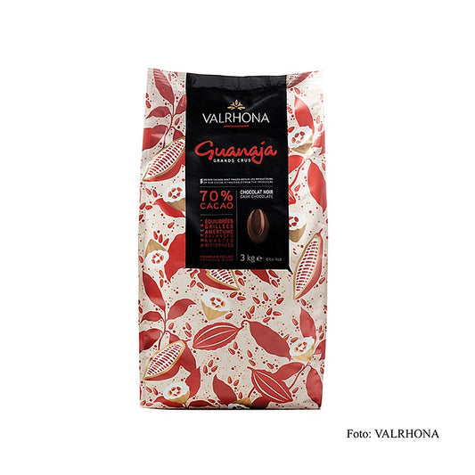 Valrhona Guanaja "Grand Cru", mørk couverture, Callets, 70% kakao, 3 kg