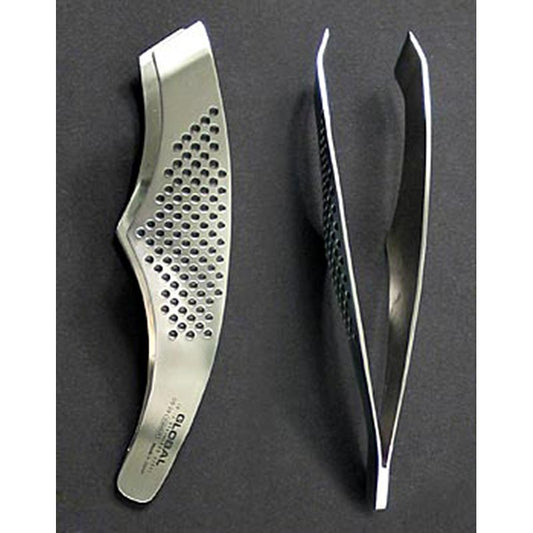 Global GS-29 Buet sildebenspincet, rustfrit stål med prikker, 14 cm, 1 stk.