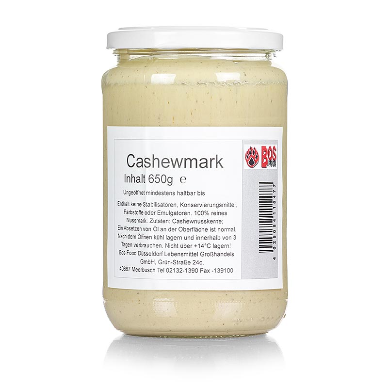 BOS FOOD Cashewnødder pulp/pasta, 650g, 650g