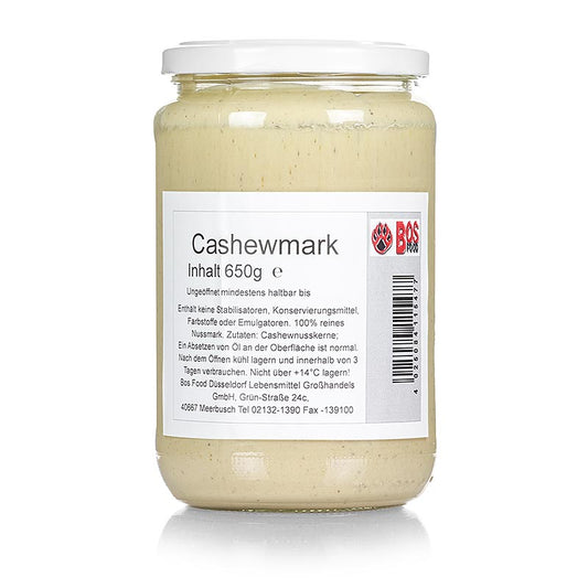 BOS FOOD Cashewnødder pulp/pasta, 650g, 650g