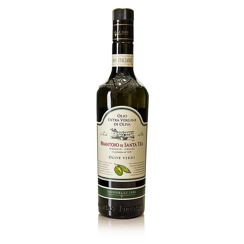 Ekstra jomfru olivenolie, Santa Tea Gonnelli "Fruttato Intenso", grønne oliven, 750 ml