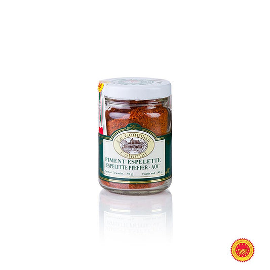 Piment d'Espelette BOB, den franske "peber", chilipulver, 50 g