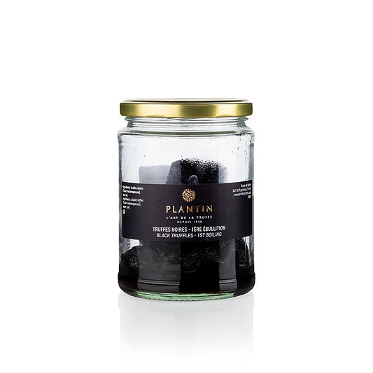 Winter edel truffle extra (Tuber Melanosporum), 1er Choix, hel trøffelknold, Plantin, 210 g