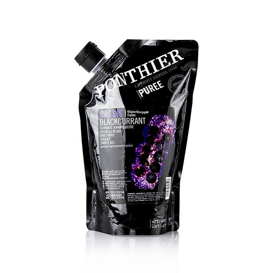 Puree - Cassis, med sukker, 1 kg