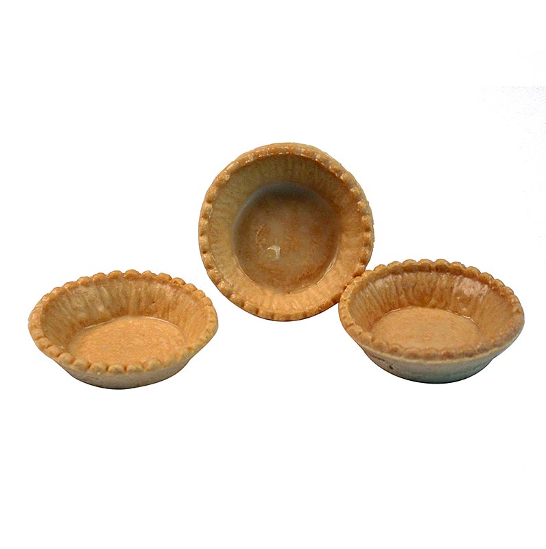 Snack-tarteletter, runde, ø 7 cm, lette, salte, 1,93 kg, 140 stk.