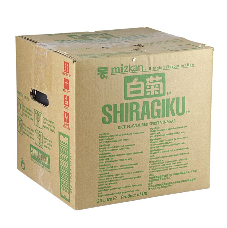 Sushi risvineddike, Shiragiku, med salt, Mizkan, 20 liter