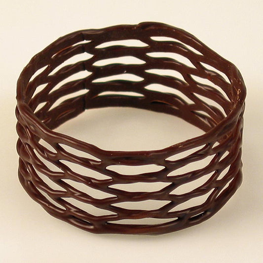 Servietringe - små, mørk chokolade, ø 45 mm, 30 mm høje, 600 g, 100 stk.