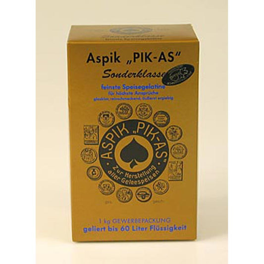 Aspikpulver "PIK-AS", specialklasse, spiselig gelatine, 300 Bloom, 1 kg