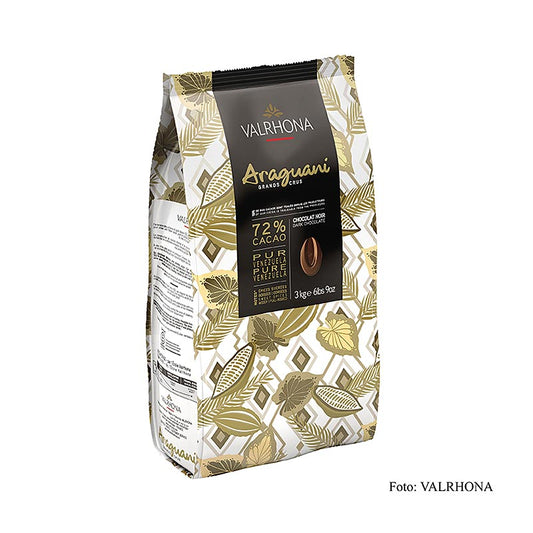 Valrhona Araguani "Grand Cru", mørk couverture, Callets, 72% kakao, Venezuela, 3 kg