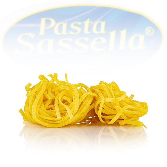 Friske tagliarini med æg, tagliatelle, 4 mm, Sassella, 500 g