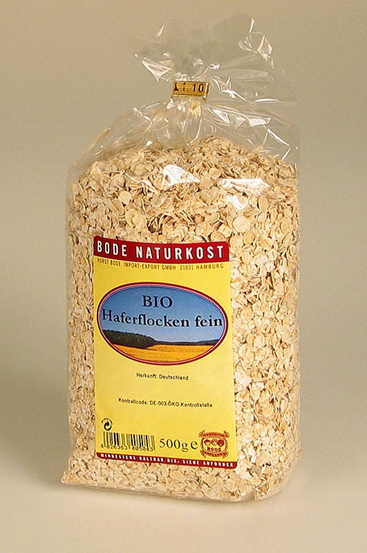 Havreflager, fuldkorn fine, økologiske, 500 g