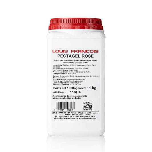Pektin - Pectagel Rose, gelerings-/fortykningsmiddel til is og sorbet, 1 kg